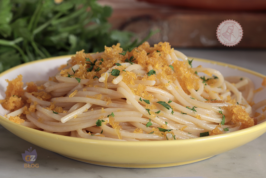 PASTA CON LA BOTTARGA limone e prezzemolo ricetta velocissima