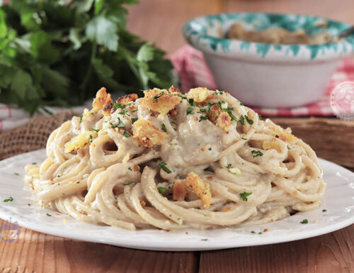 PASTA CON CREMA DI ACCIUGHE