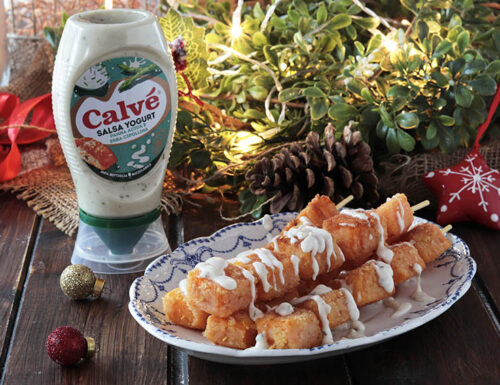 SPIEDINI DI ZUCCA CON SALSA ALLO YOGURT