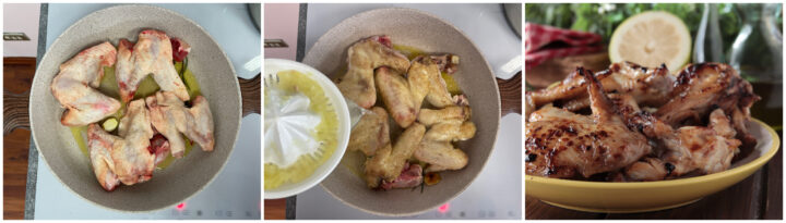 ALI DI POLLO IN PADELLA