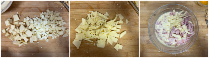Torta salata prosciutto e formaggio