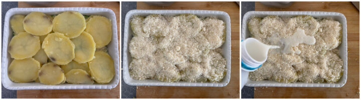 Patate e zucchine al latte