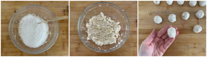 Tartufi banana e cocco