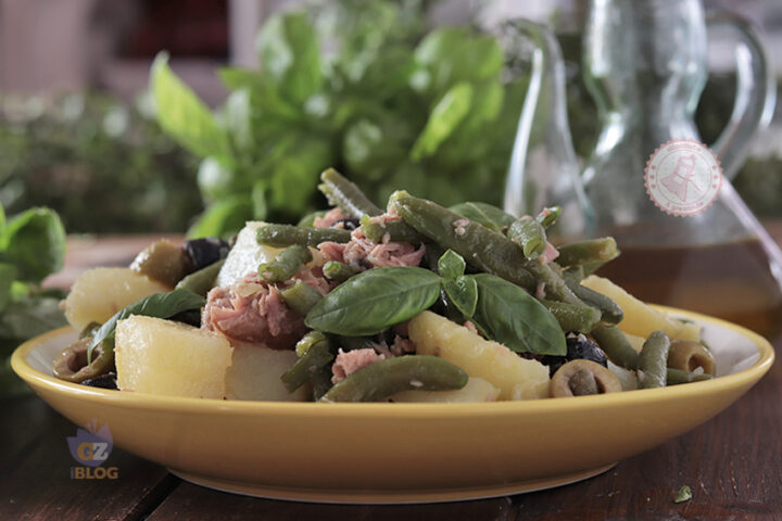 Insalata di patate tonno e fagiolini