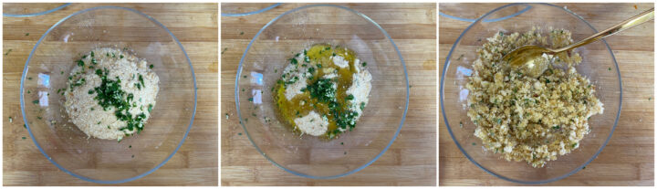 Spiedini di pollo impanati