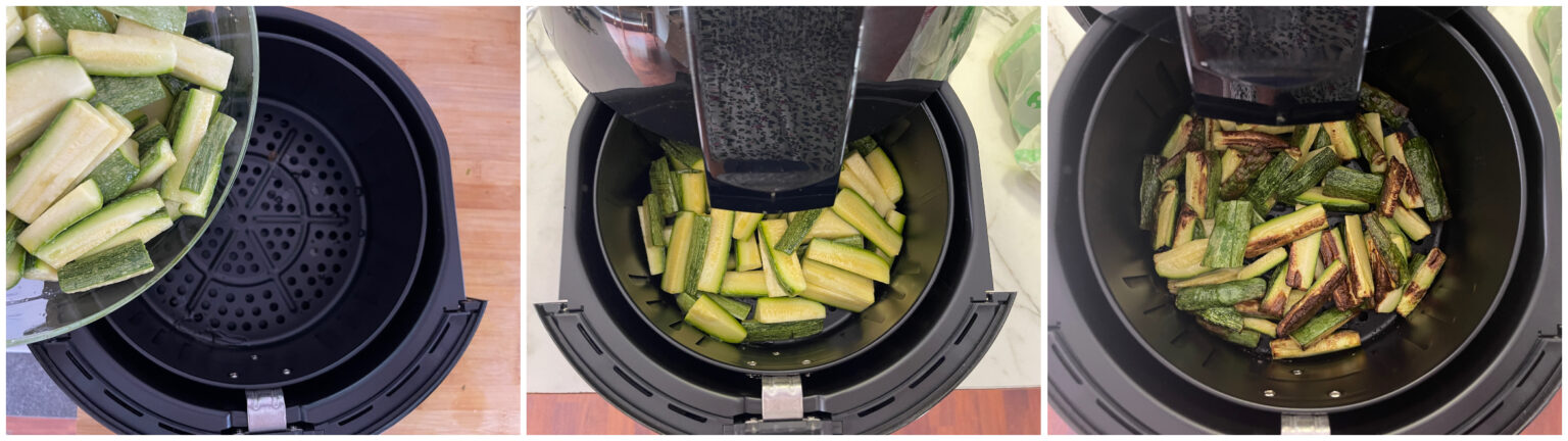Zucchine in friggitrice ad aria ricetta contorno facile e veloce