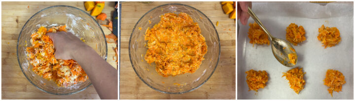 Schiacciatine zucca patate e carote