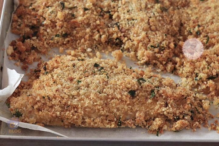 Filetti di branzino gratinati