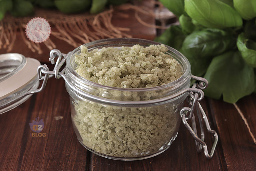 Sale aromatizzato al basilico