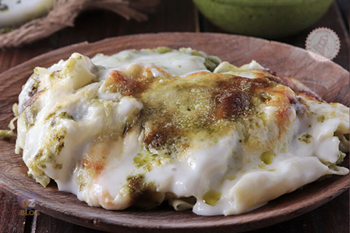 Fagottini di lasagne al pesto