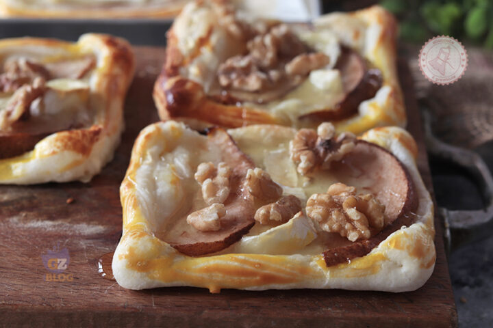 Sfogliatine pere e formaggio