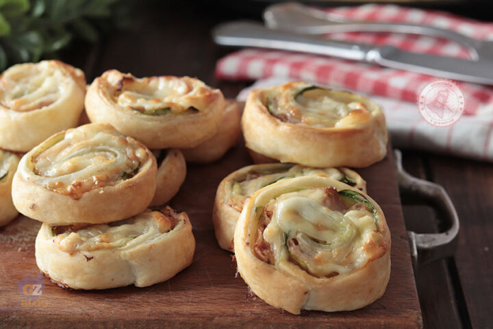 girelle sfoglia zucchine prosciutto formaggio