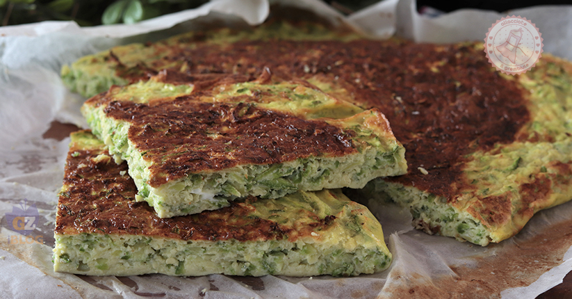 Frittata di zucchine in friggitrice ad aria ricetta con zucchine crude