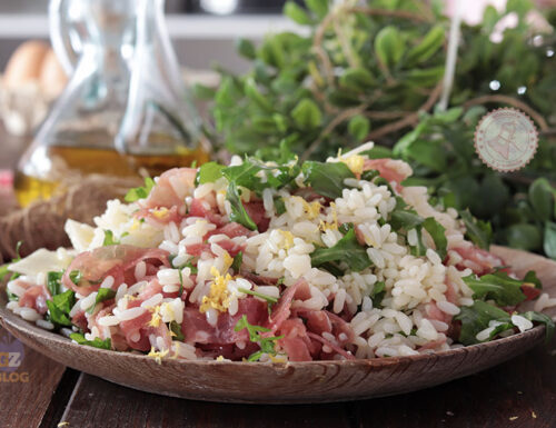 Insalata di riso bresaola rucola e grana