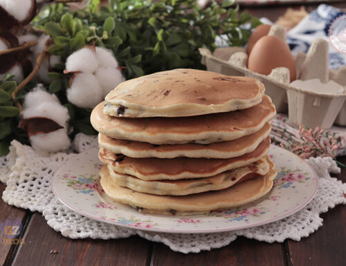 Pancake con gocce di cioccolato