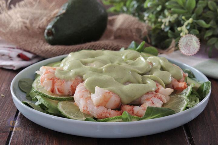 Insalata gamberi lime avocado