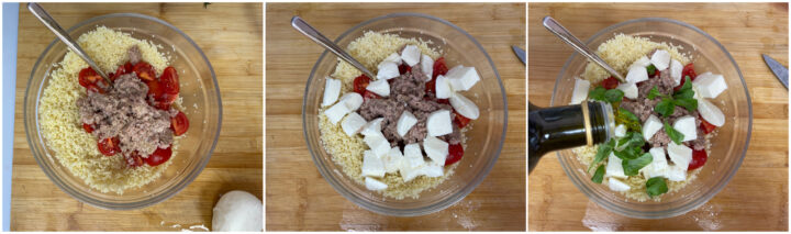 Cous cous tonno e pomodorini