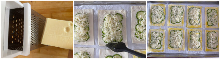 Sfogliatine zucchine e formaggio