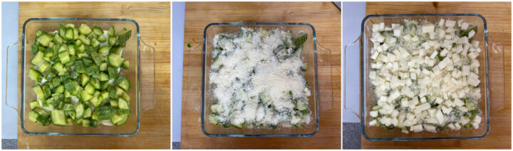 zucchine e mozzarella gratinati