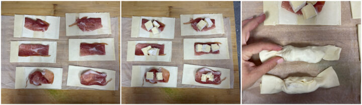 Caramelle speck e brie