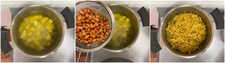 Pasta patate e fagioli