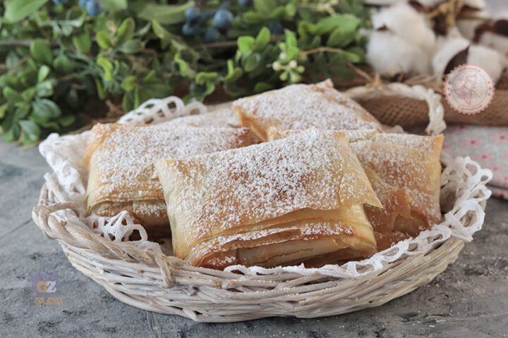 Fagottini mele e pasta fillo