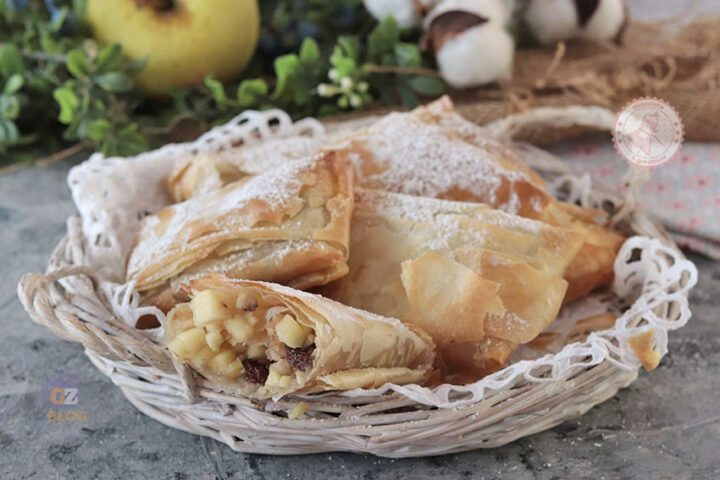Fagottini mele e pasta fillo