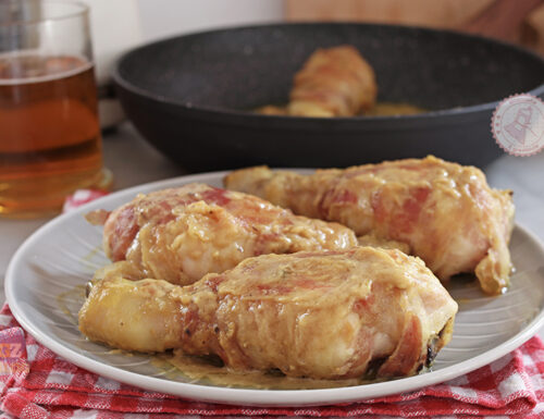 Pollo senape e pancetta