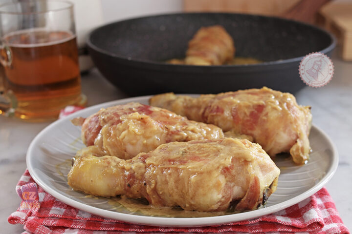 Pollo senape e pancetta
