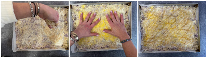 Schiacciata di patate e cipolle