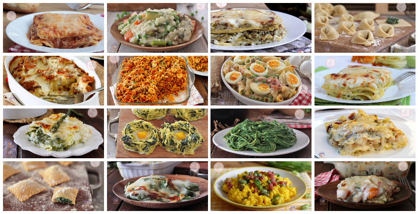 PRIMI PIATTI PASQUALI