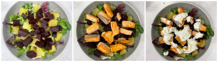 Insalata di salmone fresco
