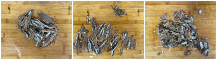 pasta con le alici fresche