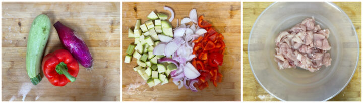 Straccetti di pollo con verdure