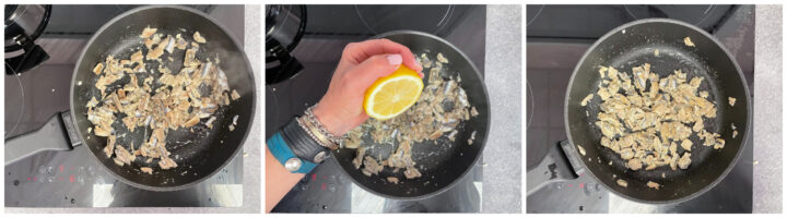 pasta con le alici fresche