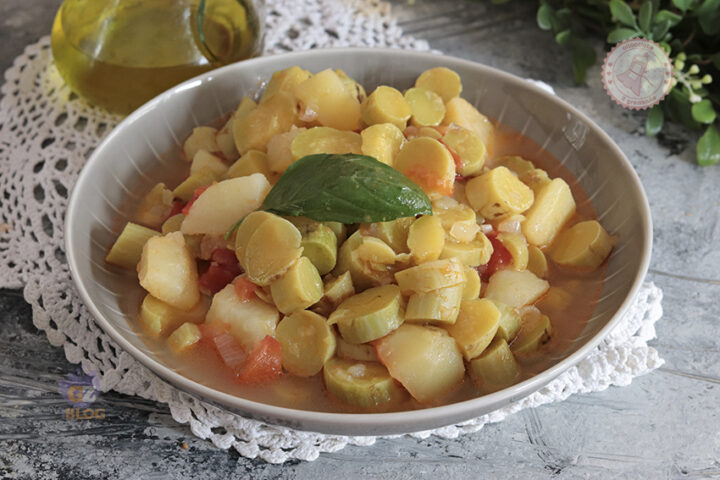 Minestra di zucchine trombetta