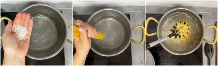 Pasta con zucchine e acciughe