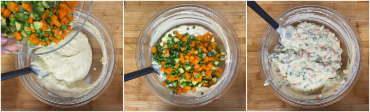 Sformato di ricotta con verdure