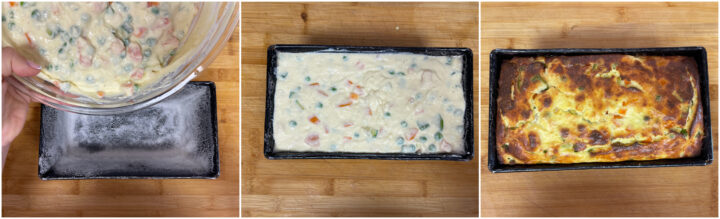 Sformato di ricotta con verdure