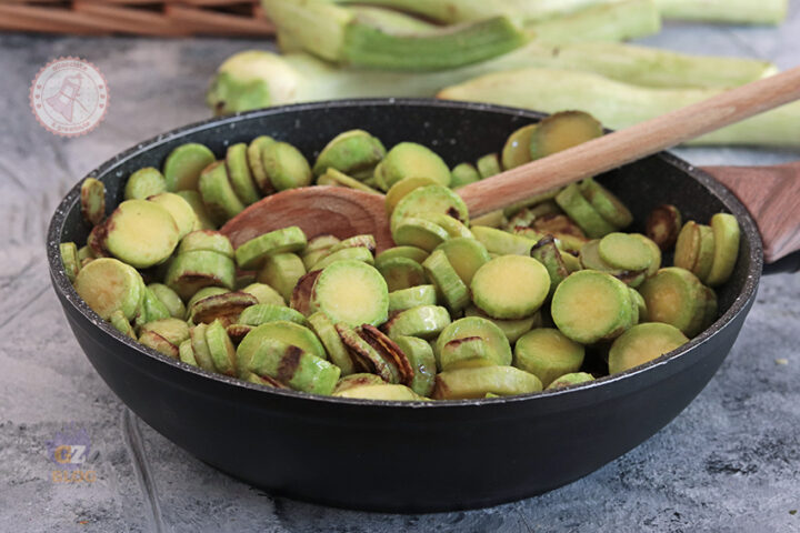 Zucchine trombetta in padella