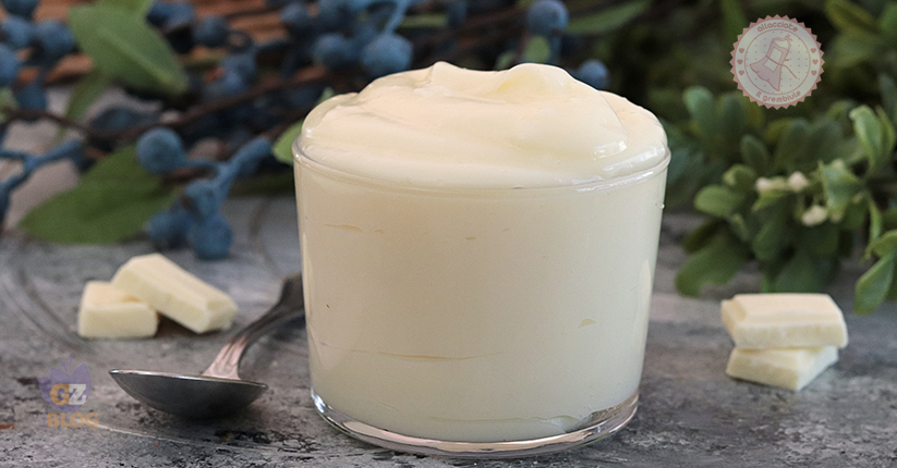 crema al cioccolato bianco senza uova