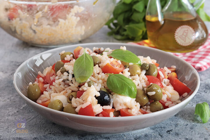 insalata di riso alla mediterranea