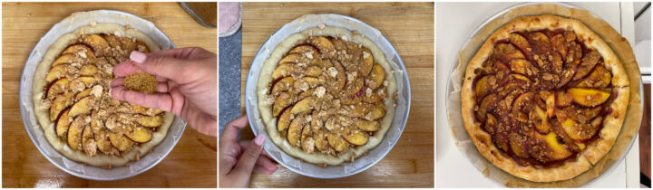 Sfogliata pesche e amaretti