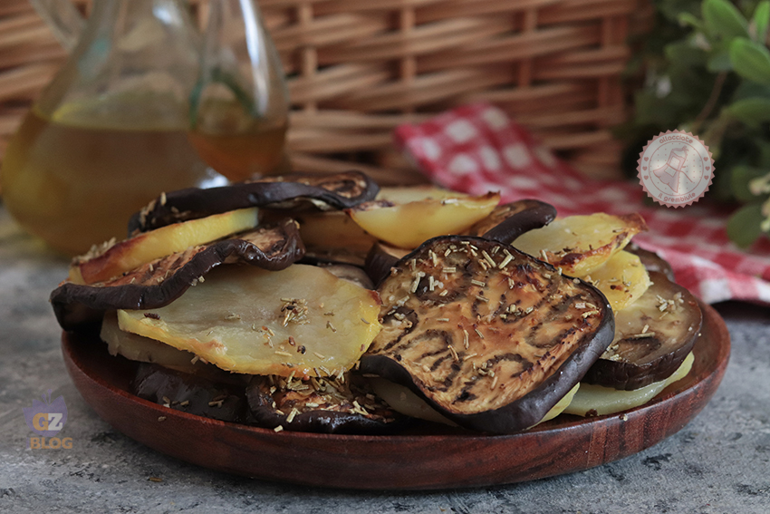 MELANZANE E PATATE AL FORNO ricetta contorno facile svuotafrigo