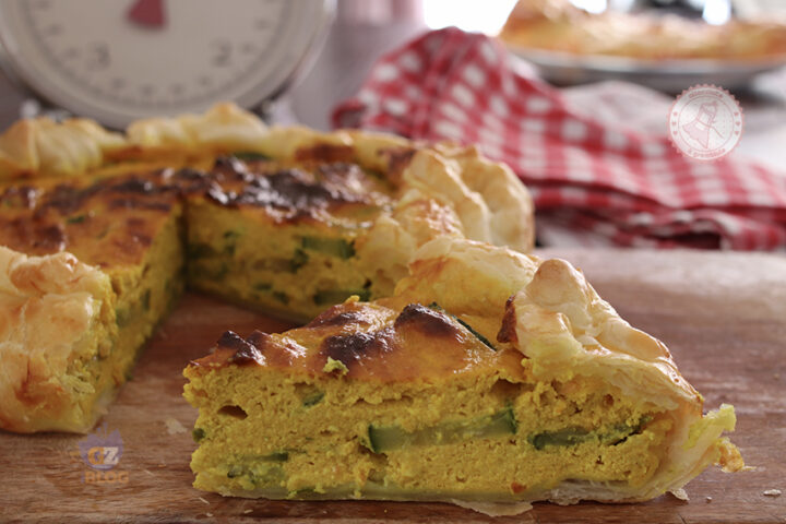 torta zucchine e zafferano