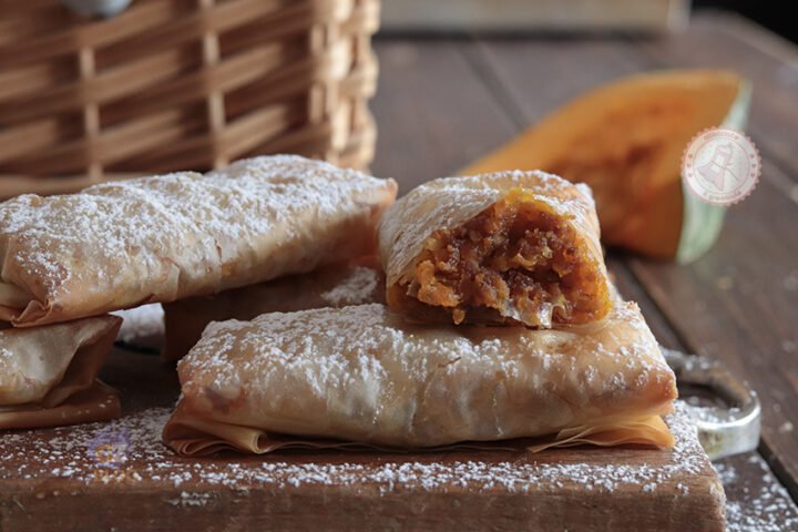 Fagottini zucca e amaretti