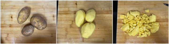 Insalata patate e radicchio