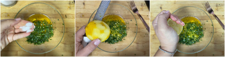 Spiedini di pesce gamberi e calamari