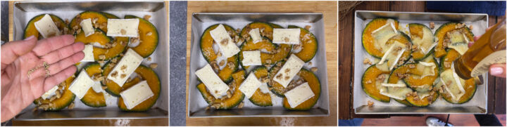 zucca e brie al forno