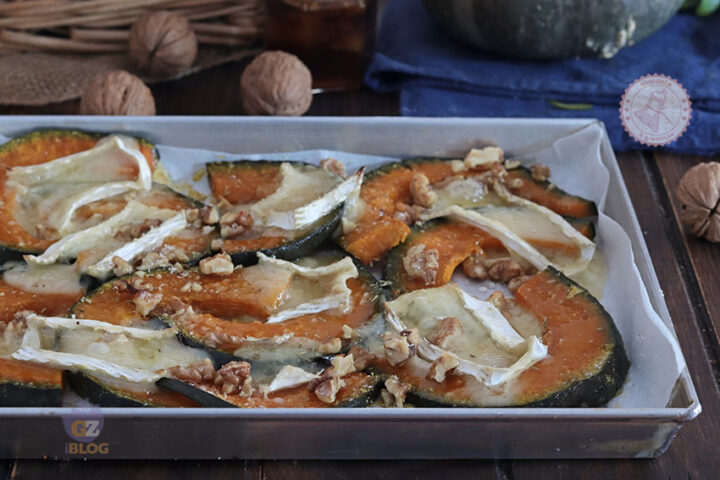 zucca e brie al forno